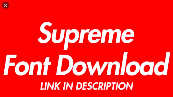 Supreme svg font free download