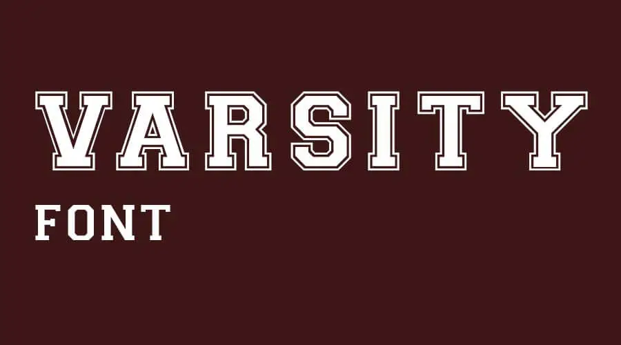 Varsity font free download