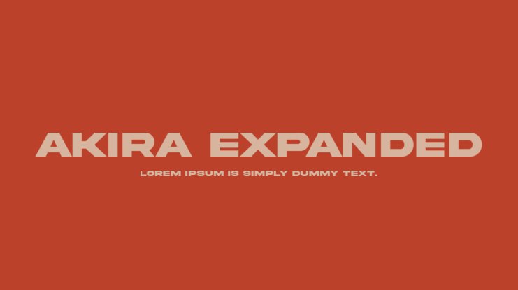 akira font family free download