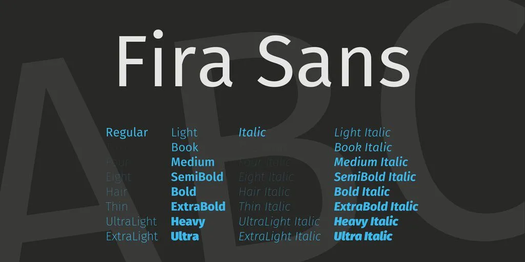 Fira sans font download