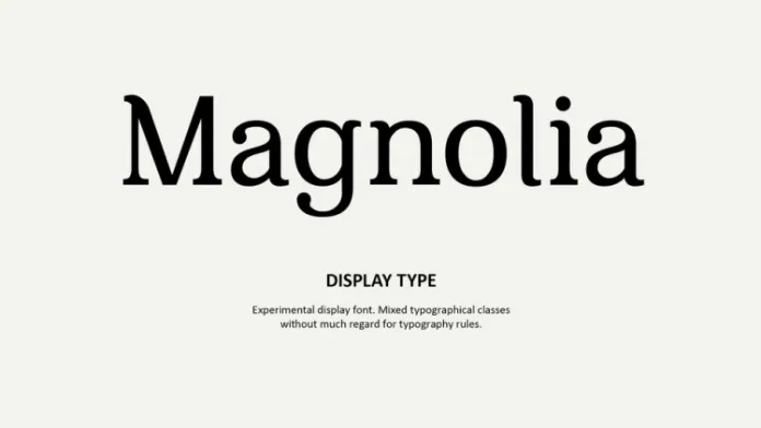 magnolia modern serif font free download