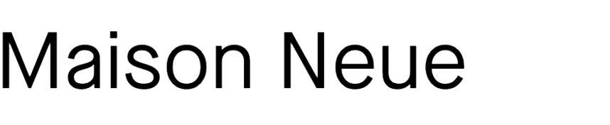 Maison neue font download