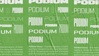 Podium Sharp font free download