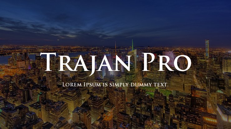 Trajan font download