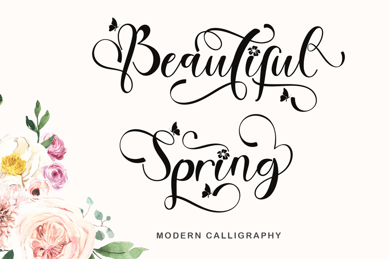 Beautiful Spring Free Font Download