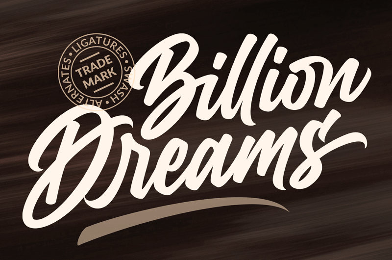 Billion Dreams Free Font Download