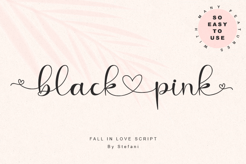 Black Love Pink Free Font Download - FontPiker