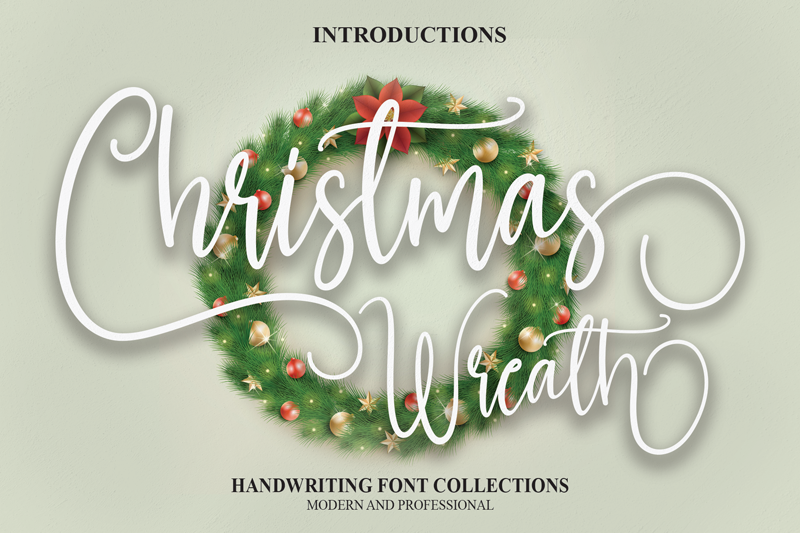 Christmas Wreath Free Font Download