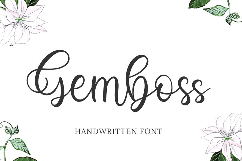 Gemboss Free Font Download