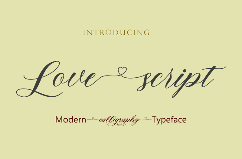 Love Script Free Font Download