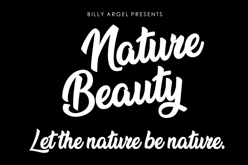 Nature Beauty Free Font Download