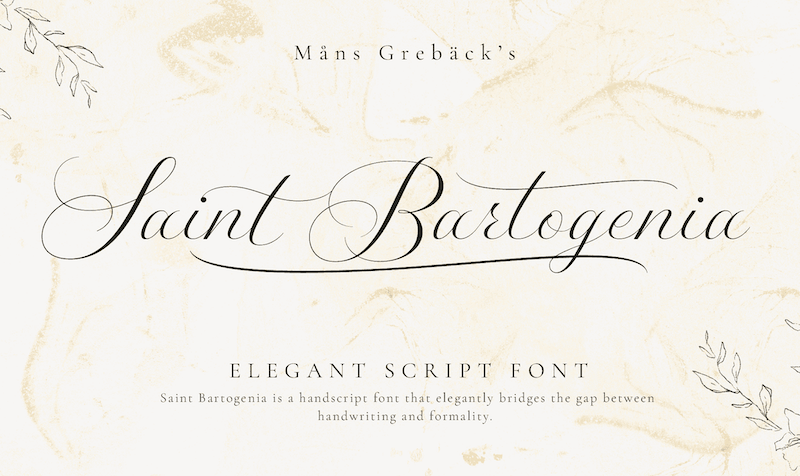 Saint Bartogenia Free Font Download