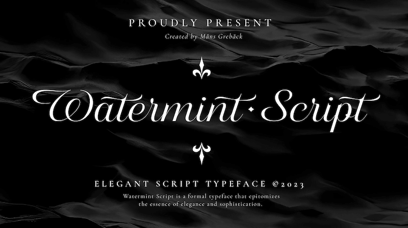 Watermint Script Free Font Download